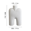 GobekUsa Geometric Ceramic Vase | Irregular Ornaments | Room Decoration Accessories
