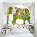 GobekUsa Elephant Tarot Psychedelic Tapestry for Home Decor and Yoga Room Zen Vibes