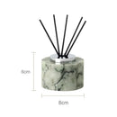 GobekUsa Emerald Marble Bathroom Set Luxury Accessories Vanity Tray & Reed Diffuser
