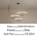 GobekUsa Gold Crystal Ring Chandelier Pendant Light, Luxury Modern Design for Home Décor