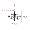 GobekUsa LED Candle Chandelier: Elegant Italian Design Pendant Light for Home Decor