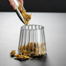 GobekUsa Glass Airtight Canister with Wooden Lid | Stylish Kitchen Storage Solution