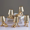 GobekUsa Little Golden Man Table Lamp - Art Decor Night Light for Living Room and Children's Room
