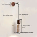 GobekUsa Adjustable LED Wall Sconce Yellow Travertine Stair Light Fixture for Home Decor
