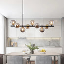 GobekUsa Gold Glass Ball LED Pendant Light, 11 Heads, Nordic Modern Design