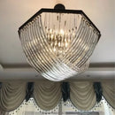 GobekUsa Black Metal E14 Led Pendant Lights: Retro Loft Chain Hanging Lamp for Living Room