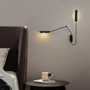 GobekUsa Industrial Adjustable LED Wall Lamp Bedside Reading Light - Black
