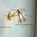 GobekUsa LED Glass Wall Light Fixture Up Down Rotate Modern Living Room Bar