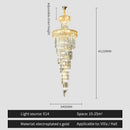 GobekUsa Crystal Chandelier: Elegant Villa Living Room Lighting