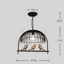 GobekUsa Birdcage LED Chandelier: Modern Resin Pendant Lights for Bedroom, Living Room, and Restaurant
