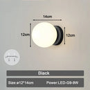 GobekUsa Frosted Glass Ball LED Wall Lamp for Corridor, Aisle, and Bedroom
