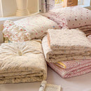 GobekUsa Korean Cotton Patchwork Quilt with Lace and Ruffle for Summer