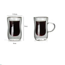 GobekUsa Double Glass Insulated Tea Cup Set - 80ml European Design