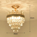 GobekUsa Crystal LED Ceiling Chandelier for Home Decor