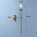 GobekUsa Golden Glass Wall Sconces | Modern Nordic Lights for Home Decor