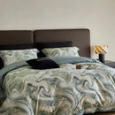 GobekUsa 100s Egyptian Cotton Printed Bedding Set with Sheet, Duvet Cover, and Pillowcase