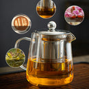 GobekUsa Glass Teapot: High Quality Heat Resistant Kung Fu Tea Set for Puer Tea & Coffee