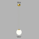 GobekUsa Glass Ball LED Pendant Chandelier for Dining and Bedroom
