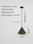 GobekUsa Cone Shape Ceiling Pendant: Three Lighting Methods, Hanging Led Light