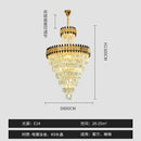 GobekUsa Crystal Chandelier for Duplex Villa Hotel Club Banquet Hall Engineering Lighting
