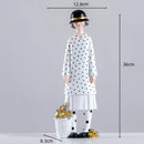 GobekUsa Cartoon Girls Resin Figure Sculpture for Home Decor