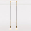 GobekUsa Geometric Iron Pendant Lights for Dining Bedroom Cafe Indoor Decor
