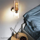 GobekUsa Double Head Iron Net Glass Wall Lamp for Modern Lighting Home Decor