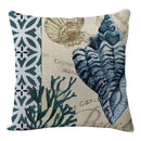 GobekUsa Coastal Cushion Cover - Sea Theme Decorative Sofa Pillowcase