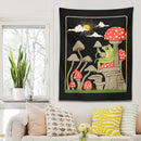 GobekUsa Cute Frog Tapestry Wall Hanging for Retro Aesthetic Bedroom Decor