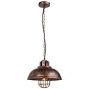Vintage Black Metal Dome Pendant Light