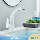 GobekUsa Black Lift Basin Faucet with Pull Out Sprayer for Bathroom Sink - Dual Nozzle