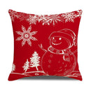 GobekUsa Christmas Elk Pillowcase 45x45cm Farmhouse Red Letter Design