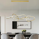 GobekUsa Gold LED Ring Ceiling Chandelier: Modern Luxury for Bar, Hotel, Bedroom & Restaurant