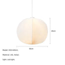 GobekUsa Japanese Silk Pendant Lights for Wabi Sabi Nordic Chandeliers and Home Decoration