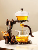 GobekUsa Lazy Kung Fu Tea Set with Magnetic Water-Separating Bowl & Teapot