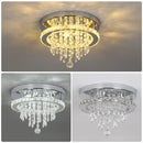 GobekUsa Diamond Crystal LED Ceiling Chandelier Pendant Light for Elegant Living Spaces