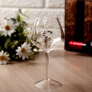 GobekUsa Clear Diamond Glass Red White Wine Champagne Flutes Goblets - Lovely Gift
