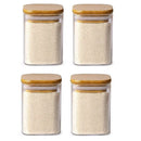 GobekUsa Glass Jar with Bamboo Lid - Food Storage Container for Tea, Coffee, and More