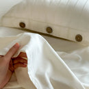 GobekUsa Luxe Cotton Satin Stripe Bed Sheet Set with 2 Pillowcase