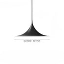Minimalist Horn Pendant Light in Black or White