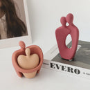 GobekUsa Ceramic Art Couple Statue for Home Office Decor & Living Room Gift
