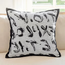 GobekUsa Geometric Jacquard Cushion Cover 45*45 Modern Design Sense Pillowcase