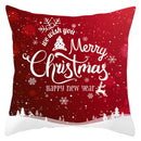 GobekUsa Christmas Santa Claus Snowflake Pillow Cover 18x18inch