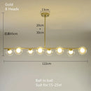 GobekUsa Glass Ball Pendant Chandeliers LED Hanging Lights for Home Decor