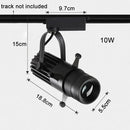 GobekUsa Adjustable LED Track Spotlights for Art Gallery Church Museum, Square Shape