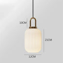 GobekUsa Glass Stripe LED Pendant Lights for Stylish Indoor Home Decor