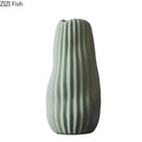 GobekUsa Irregular Ceramic Vase for Modern Floral Arrangement & Room Decor