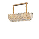 GobekUsa Gold Glass Dining Table Lamp | Modern Round Crystal Hanging Pendant Lights
