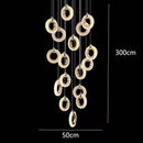 GobekUsa LED Staircase Chandeliers | Modern Living Room Pendant Light Fashion Indoor Lighting