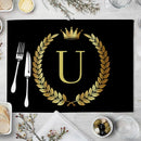 GobekUsa Kitchen Table Mats Set of 4, 42*32cm, Cotton Linen Coasters for Dining Home Decor
